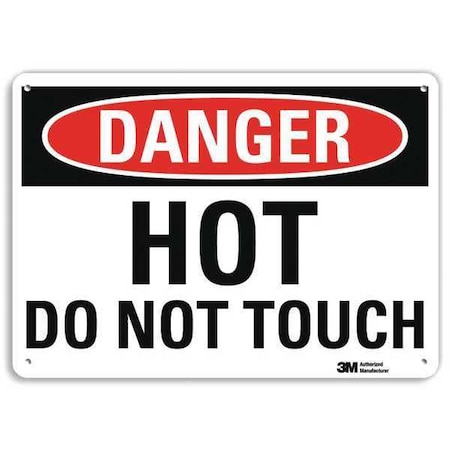 Danger Sign, 7 in H, 10 in W, Plastic, Vertical Rectangle, English, U3-1653-NP_10X7 MPN:U3-1653-NP_10X7
