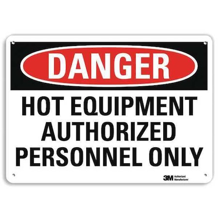 Danger Sign, 10 in H, 14 in W, Plastic, Horizontal Rectangle, English, U3-1656-NP_14X10 MPN:U3-1656-NP_14X10