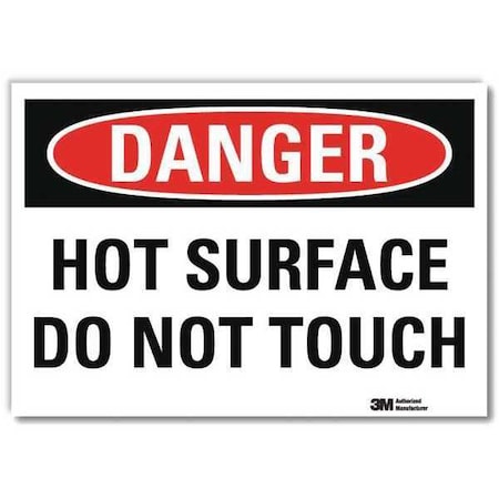 Danger Sign, 5 in H, 7 in W, Reflective Sheeting, Horizontal Rectangle, English, U3-1660-RD_7X5 MPN:U3-1660-RD_7X5