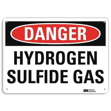 Danger Sign, 10 in H, 14 in W, Plastic, Horizontal Rectangle, English, U3-1672-NP_14X10 MPN:U3-1672-NP_14X10