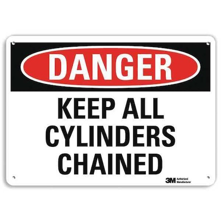 Danger Sign, 10 in H, 14 in W, Horizontal Rectangle, English, U3-1680-NA_14x10 MPN:U3-1680-NA_14x10