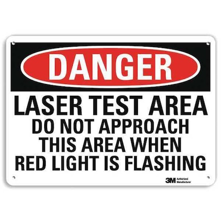 Danger Sign, 10 in H, 14 in W, Plastic, Horizontal Rectangle, U3-1748-NP_14X10 MPN:U3-1748-NP_14X10