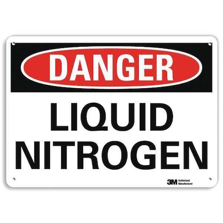 Danger Sign, 10 in H, 14 in W, Horizontal Rectangle, English, U3-1754-NA_14x10 MPN:U3-1754-NA_14x10
