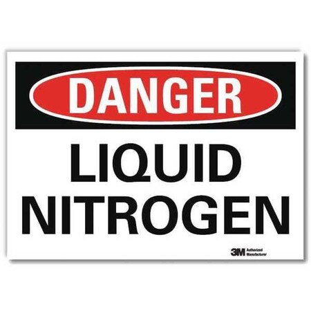 Danger Sign, 5 in H, 7 in W, Horizontal Rectangle, English, U3-1754-RD_7X5 MPN:U3-1754-RD_7X5