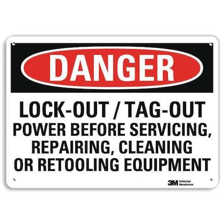 Plastic Danger Sign, 4 Holes, 14