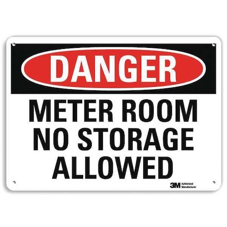 Plastic Danger Sign, 4 Holes, 10