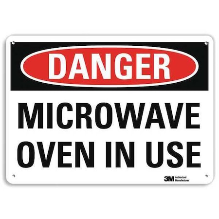 Danger Sign, 10 in H, 14 in W, Aluminum, Horizontal Rectangle, U3-1799-NA_14x10 MPN:U3-1799-NA_14x10