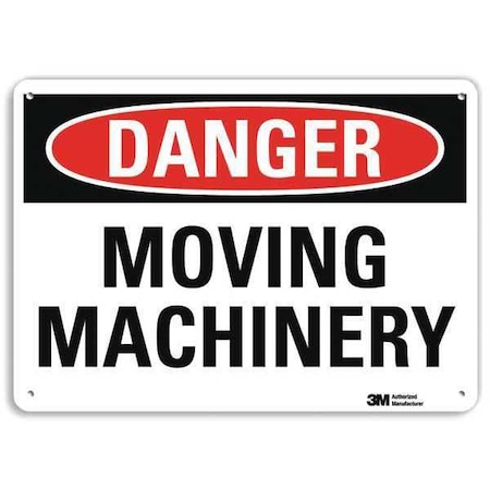 Danger Sign, 10 in Height, 14 in Width, Plastic, Horizontal Rectangle, English MPN:U3-1803-NP_14X10