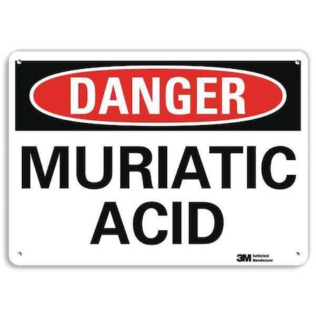 Danger Sign, 10 in H, 14 in W, Plastic, Horizontal Rectangle, English, U3-1806-NP_14X10 MPN:U3-1806-NP_14X10