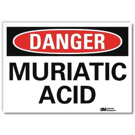 Danger Sign, 10 in H, 14 in W, Horizontal Rectangle, English, U3-1806-RD_14X10 MPN:U3-1806-RD_14X10