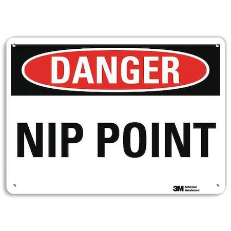 Danger Sign, 7 in Height, 10 in Width, Plastic, Vertical Rectangle, English MPN:U3-1809-NP_10X7