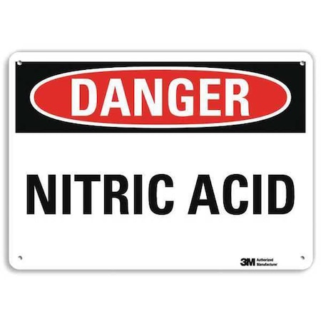 Danger Sign, 10 in H, 14 in W, Plastic, Horizontal Rectangle, English, U3-1810-NP_14X10 MPN:U3-1810-NP_14X10