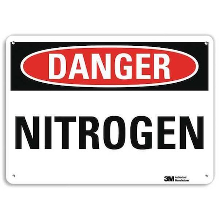 Danger Sign, 10 in H, 14 in W, Plastic, Horizontal Rectangle, English, U3-1811-NP_14X10 MPN:U3-1811-NP_14X10