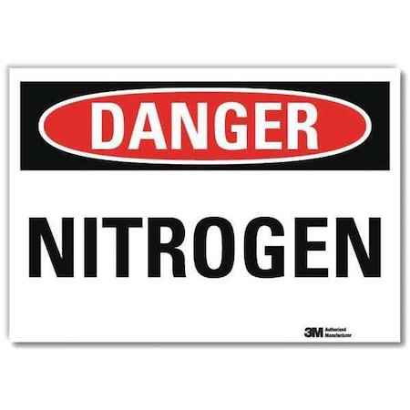 Danger Sign, 7 in H, 10 in W, Vertical Rectangle, English, U3-1811-RD_10X7 MPN:U3-1811-RD_10X7
