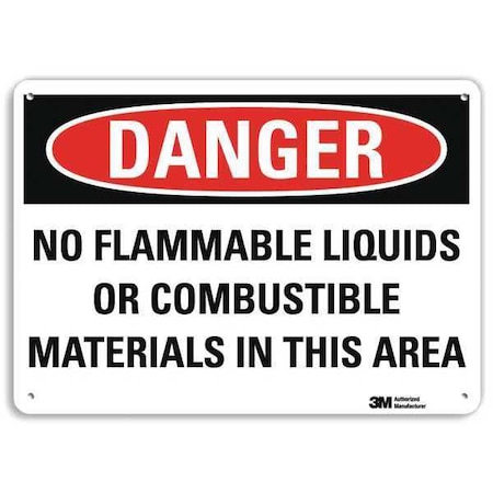 Danger Sign, 10 in H, 14 in W, Plastic, Horizontal Rectangle, English, U3-1820-NP_14X10 MPN:U3-1820-NP_14X10