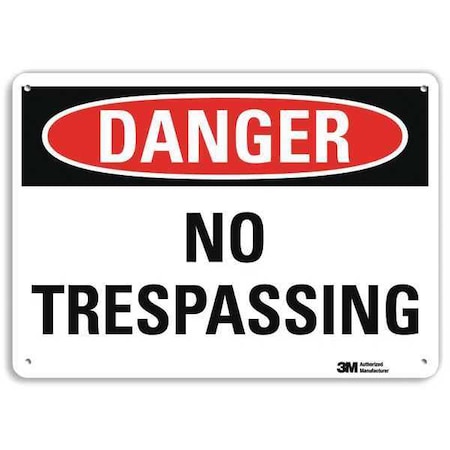 Danger Sign, 10 in H, 14 in W, Plastic, Horizontal Rectangle, English, U3-1870-NP_14X10 MPN:U3-1870-NP_14X10
