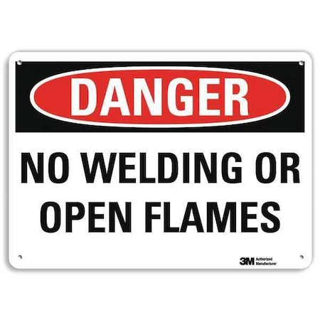 Danger Sign, 10 in Height, 14 in Width, Plastic, Horizontal Rectangle, English MPN:U3-1874-NP_14X10