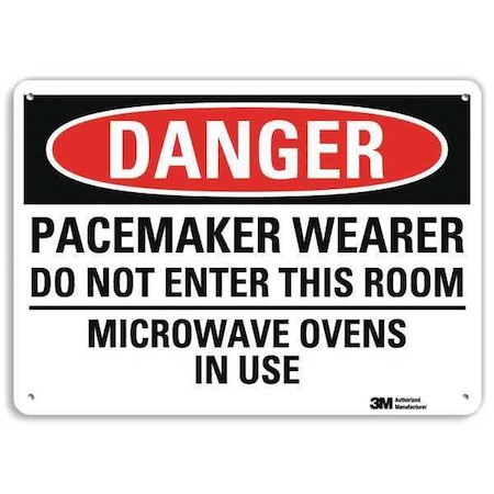 Plastic Danger Sign, 4 Holes, 14