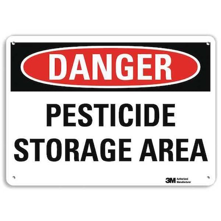 Danger Sign, 7 in H, 10 in W, Plastic, Vertical Rectangle, English, U3-1908-NP_10X7 MPN:U3-1908-NP_10X7