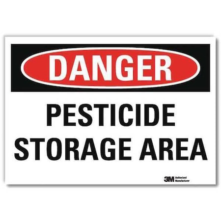 Danger Sign, 10 in H, 14 in W, Horizontal Rectangle, English, U3-1908-RD_14X10 MPN:U3-1908-RD_14X10
