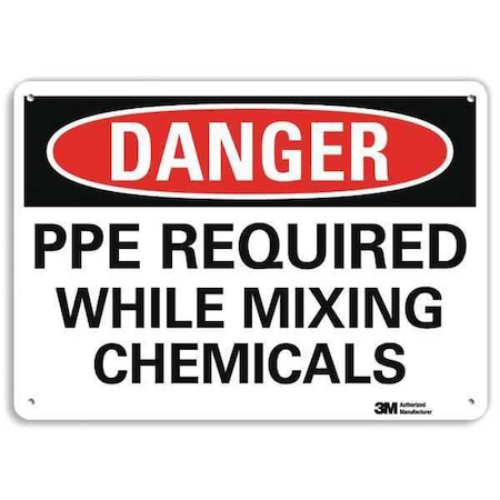 Plastic Danger Sign, 4 Holes, 14