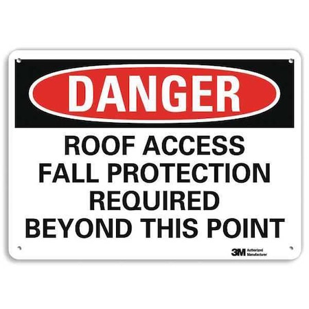 Danger Sign, 4 Hole Mount, 10in W x 7in H, U3-1959-RA_10X7 MPN:U3-1959-RA_10X7