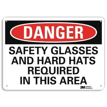Plastic Danger Sign, 4 Holes, 10