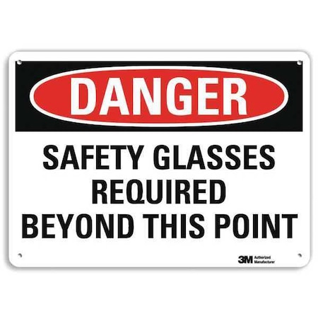 Plastic Danger Sign, 4 Holes, 14
