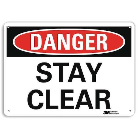 Danger Sign, 7 in H, 10 in W, Plastic, Vertical Rectangle, English, U3-1992-NP_10X7 MPN:U3-1992-NP_10X7