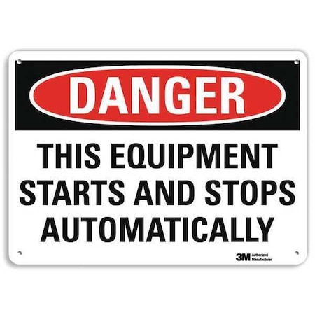 Danger Sign, 10 in Height, 14 in Width, Plastic, Horizontal Rectangle, English MPN:U3-2008-NP_14X10