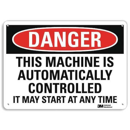 Danger Sign, 7 in Height, 10 in Width, Plastic, Vertical Rectangle, English MPN:U3-2011-NP_10X7