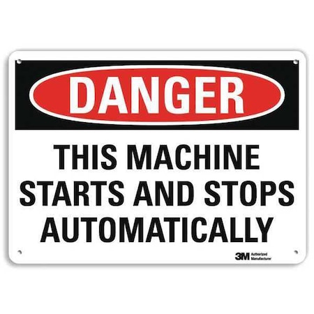 Danger Sign, 10 in Height, 14 in Width, Plastic, Horizontal Rectangle, English MPN:U3-2013-NP_14X10
