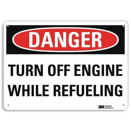 Danger Sign, 10 in H, 14 in W, Plastic, Horizontal Rectangle, English, U3-2022-NP_14X10 MPN:U3-2022-NP_14X10