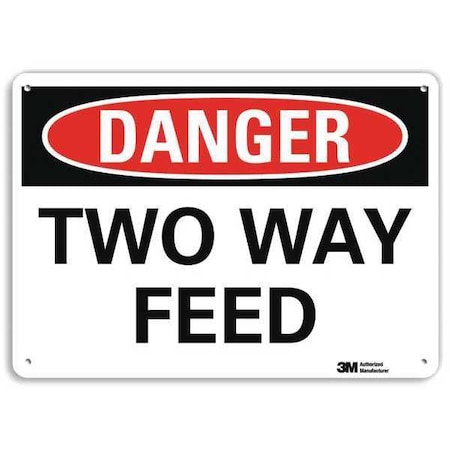 Plastic Danger Sign, 4 Holes, 10