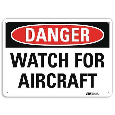 Danger Sign, 7 in H, 10 in W, Plastic, Vertical Rectangle, English, U3-2041-NP_10X7 MPN:U3-2041-NP_10X7