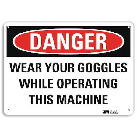 Plastic Danger Sign, 4 Holes, 14