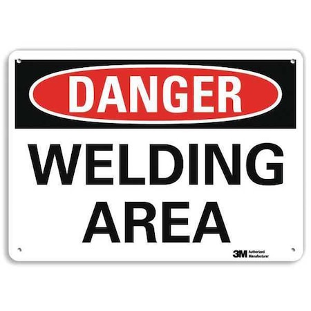 Danger Sign, 7 in Height, 10 in Width, Plastic, Vertical Rectangle, English MPN:U3-2074-NP_10X7