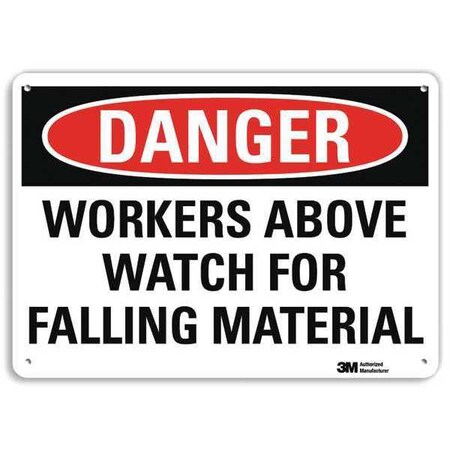 Danger Sign, 10 in H, 14 in W, Plastic, Horizontal Rectangle, English, U3-2078-NP_14X10 MPN:U3-2078-NP_14X10