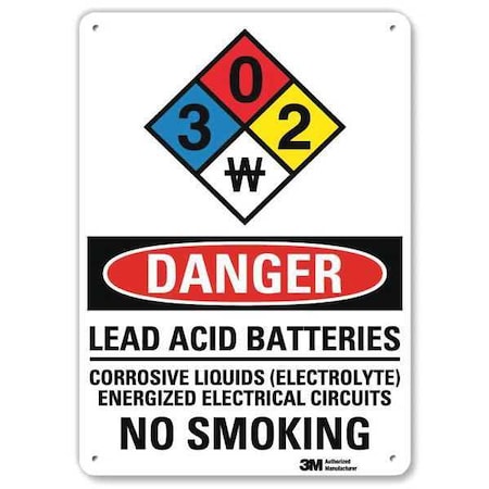 Plastic Danger Sign, 4 Holes, 7
