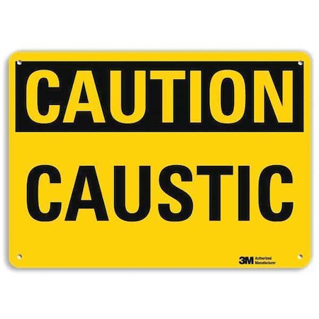 Caution Sign, 10 in H, 14 in W, Horizontal Rectangle, English, U4-1001-NA_14x10 MPN:U4-1001-NA_14x10