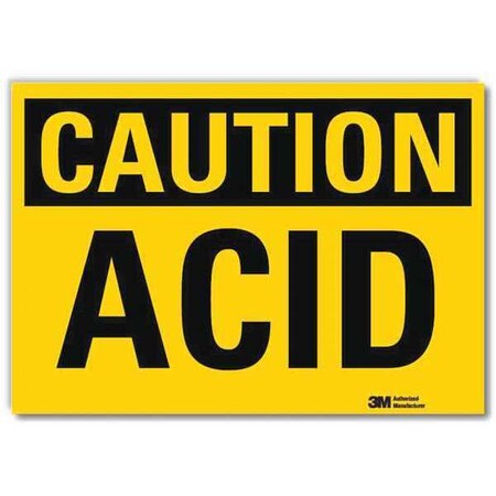 Caution Sign, 7 in H, 10 in W, Vertical Rectangle, English, U4-1041-RD_10X7 MPN:U4-1041-RD_10X7