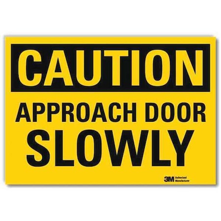 Safety Sign, 10 in Height, 14 in Width, Reflective Sheeting, Horizontal Rectangle, English MPN:U4-1053-RD_14X10