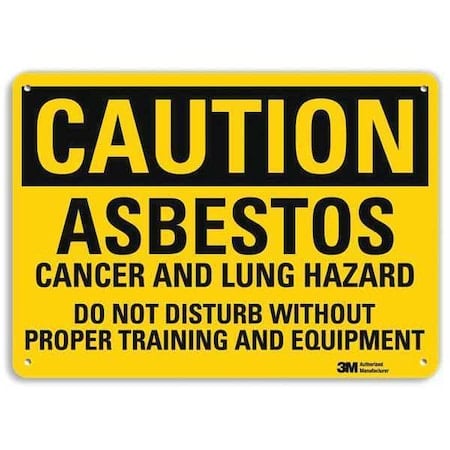 Caution Sign, 7 in H, 10 in W, Vertical Rectangle, English, U4-1056-NA_10x7 MPN:U4-1056-NA_10x7