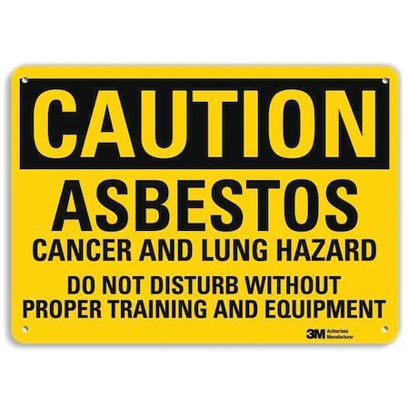 Caution Sign, 10 in H, 14 in W, Plastic, Horizontal Rectangle, English, U4-1056-NP_14X10 MPN:U4-1056-NP_14X10