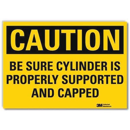 Caution Sign, 10 in H, 14 in W, Horizontal Rectangle, English, U4-1076-RD_14X10 MPN:U4-1076-RD_14X10