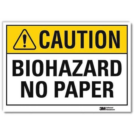Caution Sign, 10 in H, 14 in W, Horizontal Rectangle, English, U4-1088-RD_14X10 MPN:U4-1088-RD_14X10