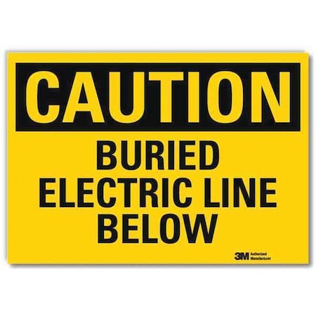 Caution Sign, 10 in Height, 14 in Width, Reflective Sheeting, Horizontal Rectangle, English MPN:U4-1100-RD_14X10