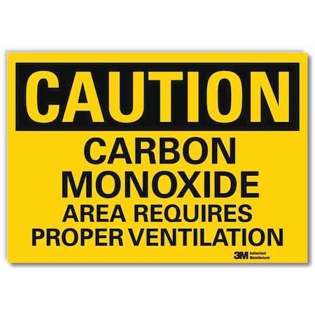 Caution Sign, 5 in H, 7 in W, Horizontal Rectangle, English, U4-1106-RD_7X5 MPN:U4-1106-RD_7X5