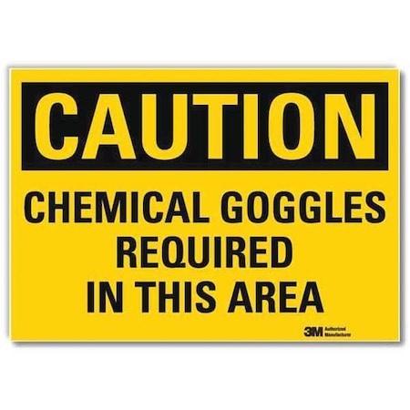 Caution Sign, 10 in Height, 14 in Width, Reflective Sheeting, Horizontal Rectangle, English MPN:U4-1112-RD_14X10