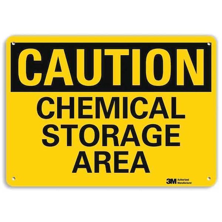 Caution Sign, 7 in H, 10 in W, Plastic, Vertical Rectangle, English, U4-1114-NP_10X7 MPN:U4-1114-NP_10X7